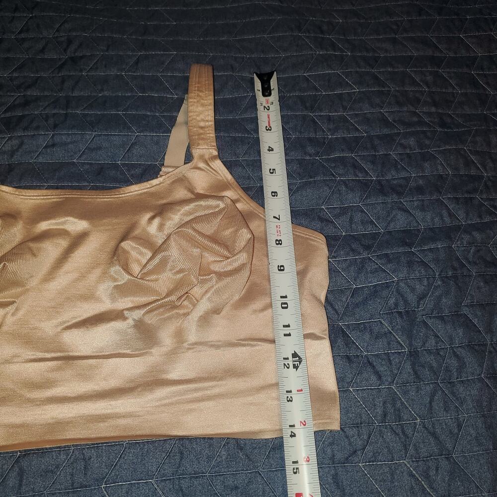 Ruby Ribbon Second Skin Demiette Bra 46 Style 3029 Nude Wirefree Shaping Bra - Picture 7 of 8